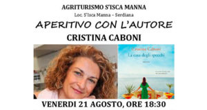 Banner Presentazione del libro LA CASA DEGLI SPECCHI di e con Cristina Caboni, all'Agriturismo S'Isca Manna - Serdiana - 21 Agosto 2020 - ParteollaClick