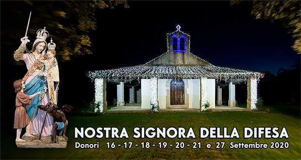 Banner Festa di Nostra Signora della Difesa 2020 - Donori - 16, 17, 18, 19, 20, 21 e 27 Settembre 2020 - ParteollaClick