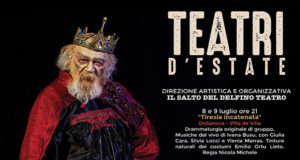 Banner 1ª ed. del festival TEATRI D'ESTATE con la Compagnia Salto del Delfino a Villa de Villa - Dolianova - Dall'8 Luglio al 26 Settembre 2021 - ParteollaClick