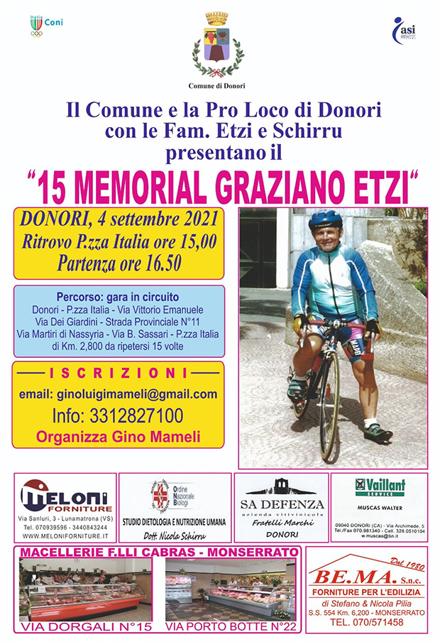 15° Memorial Graziano Etzi - Donori - 4 Settembre 2021 - ParteollaClick