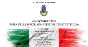 Banner Festa delle Forze Armate e dell'Unità d'Italia - Soleminis - 4 Novembre 2021 - ParteollaClick