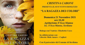 Banner Presentazione del libro LA RAGAZZA DEI COLORI, di e con Cristina Caboni, all'Agriturismo S'Isca Manna - 21 Novembre 2020 - ParteollaClick