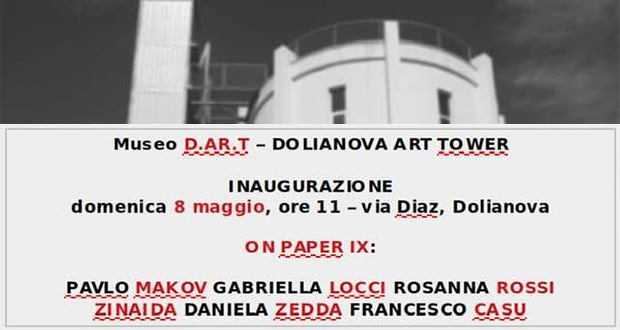 BAnner Il progetto On Paper IX - Amor(E) inaugurerà il Museo D.AR.T. - Dolianova - 8 Maggio 2022 - ParteollaClick