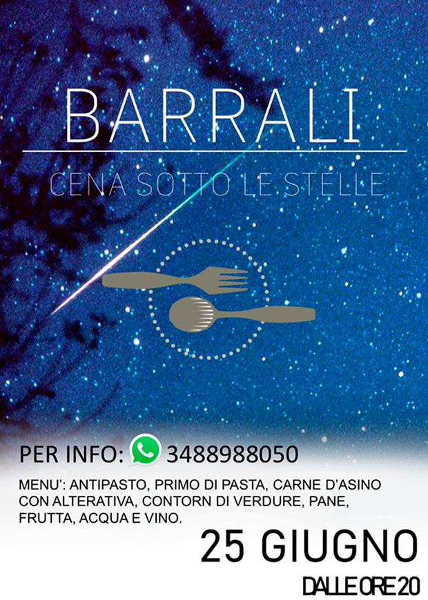 Cena Sotto le Stelle - Barrali - 25 Giugno 2022 - ParteollaClick