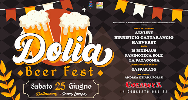 Banner Dolia Beer Fest - Dolianova - 25 Giugno 2022 - ParteollaClick
