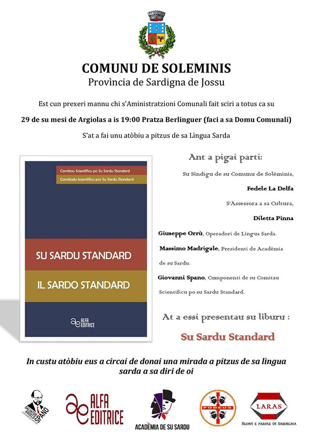 Presentazione del libro SU SARDU STANDARD - Soleminis - 29 Luglio 2022 - ParteollaClick