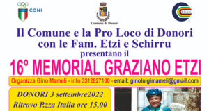 Banner 16° Memorial Graziano Etzi - Donori - 3 Settembre 2022 - ParteollaClick