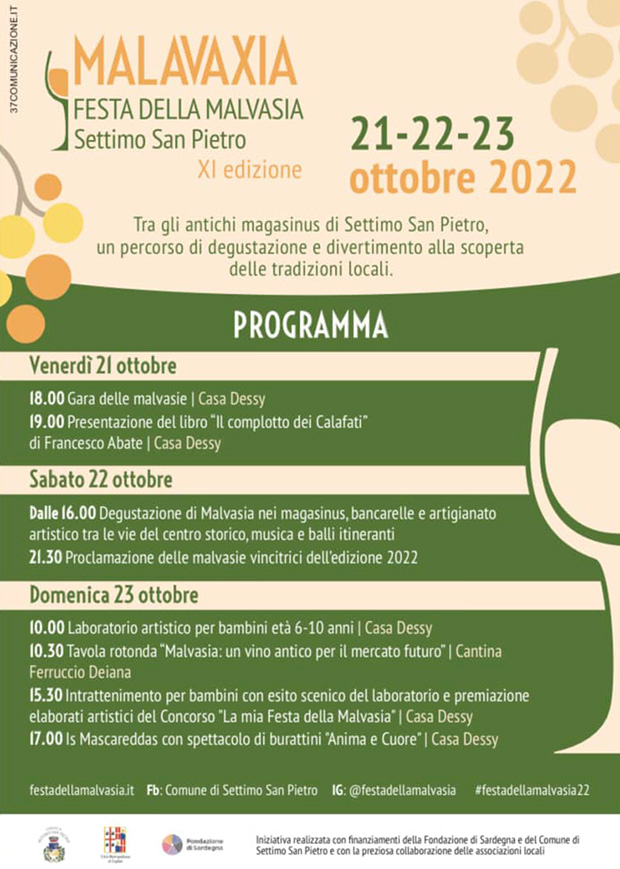 Festa della Malvasia - Settimo San Pietro - 21, 22 e 23 Ottobre 2022 - ParteollaClick