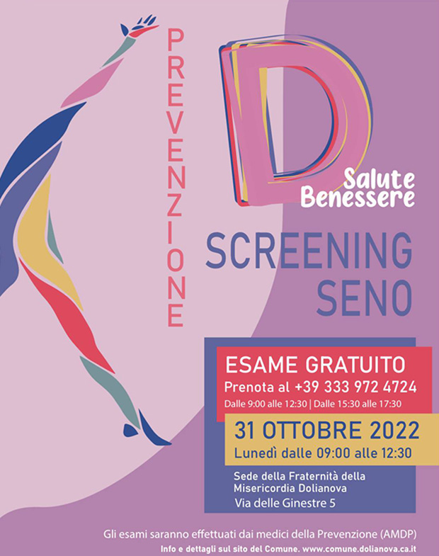 Giornata di screening gratuito al seno - Dolianova - 31 Ottobre 2022 - ParteollaClick