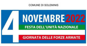 Banner Festa delle Forze Armate e dell'Unità d'Italia - Soleminis - 4 Novembre 2022 - ParteollaClick