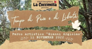 Banner Tempo di Pace e Libertà, giornata al Parco Artistico Gianni Argiolas - Dolianova - 11 Novembre 2022 - ParteollaClick