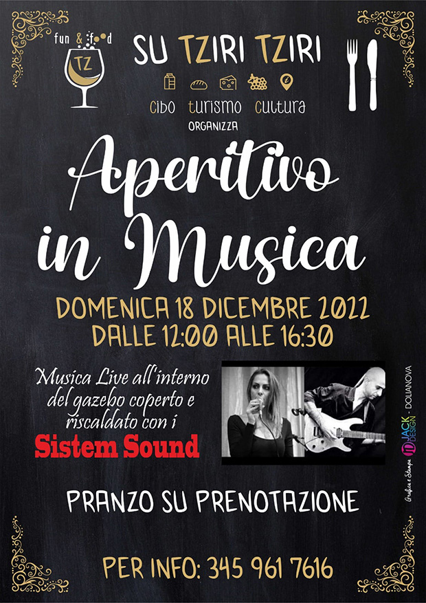 Aperitivo in Musica con i Sistem Sound a su Tziri Tziri - Dolianova - 18 Dicembre 2022 - ParteollaClick