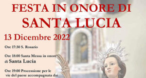 Banner Festa in onore di Santa Lucia 2022 - Settimo San Pietro - Chiesa di San Pietro Apostolo - 13 Dicembre 2022 - ParteollaClick