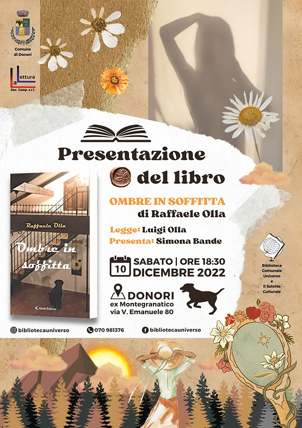 Presentazione del libro OMBRE IN SOFFITTA di Raffaele Olla - Donori - 10 Dicembre 2022 - ParteollaClick