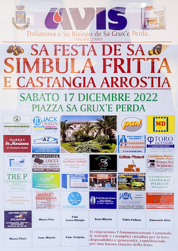 SA FESTA DE SA SIMBULA FRITTA E CASTANGIA ARROSTIA - Dolianova - 17 Dicembre 2022 - ParteollaClick