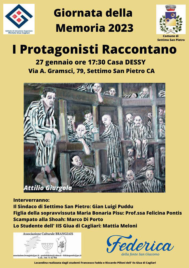 Giornata delle Memoria a Casa Dessy - Settimo San Pietro - 27 Gennaio 2023 - ParteollaClick