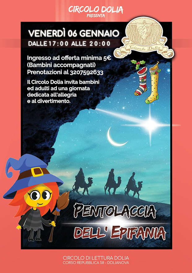PENTOLACCIA DELL'EPIFANIA al Circolo Dolia - Dolianova - 6 Gennaio 2023 - ParteollaClick