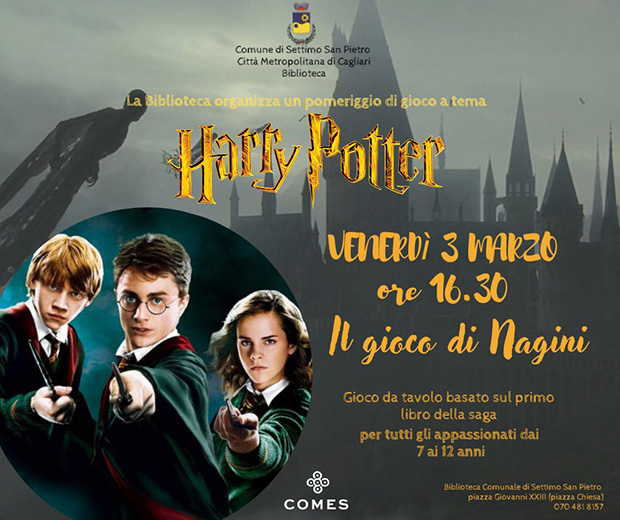 Harry Potter, gioco da tavolo per bambini - Settimo San Pietro - 3 Marzo 2023 - ParteollaClick