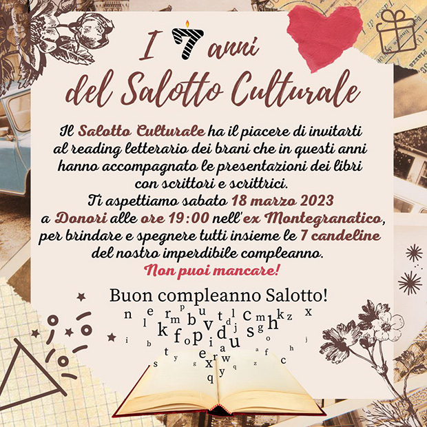 I 7 anni del Salotto Culturale, reading letterario musicale - Donori - 18 Marzo 2023 - ParteollaClick