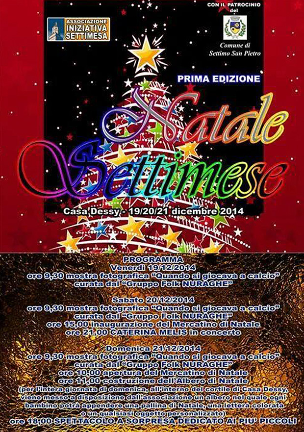 Natale Settimese 2014 a Casa Dessy - Settimo San Pietro - 19, 20 e 21 Dicembre 2014 - ParteollaClick